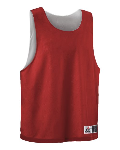 Alleson Athletic Youth Lacrosse Reversible Pinnie - Red/ White