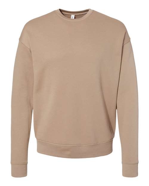 BELLA + CANVAS Unisex Sponge Fleece Drop Shoulder Crewneck Sweatshirt (Part 2 of 2) - Tan