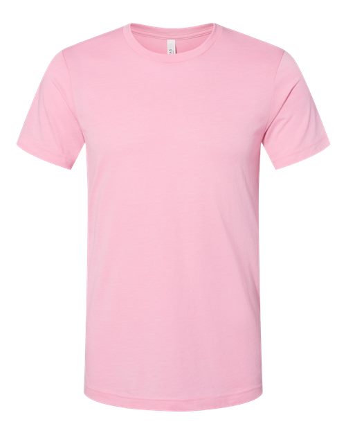 BELLA + CANVAS CVC Jersey Tee (Part 1 of 7) - Heather Bubble Gum