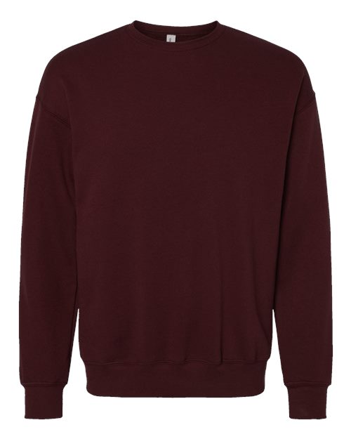 BELLA + CANVAS Unisex Sponge Fleece Drop Shoulder Crewneck Sweatshirt (Part 2 of 2) - Maroon