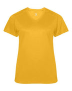 Badger Women's  Ultimate SoftLock™ V-Neck T-Shirt - Gold