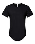 BELLA + CANVAS Men's Jersey Curved Hem Tee - Black