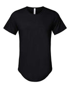 BELLA + CANVAS Men's Jersey Curved Hem Tee - Black