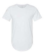BELLA + CANVAS Men's Jersey Curved Hem Tee - White
