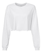 BELLA + CANVAS Women's FWD Fashion Crop Long Sleeve Tee - White