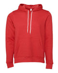 BELLA + CANVAS Unisex Sponge Fleece Hoodie Sweatshirt (Part 3 of 4) - Heather Red