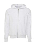 BELLA + CANVAS Unisex Sponge Fleece Full-Zip Hoodie Sweatshirt (Part 1 of 3) - Ash