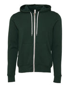 BELLA + CANVAS Unisex Sponge Fleece Full-Zip Hoodie Sweatshirt (Part 1 of 3) - Forest