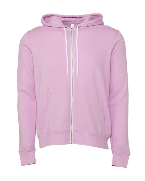 BELLA + CANVAS Unisex Sponge Fleece Full-Zip Hoodie Sweatshirt (Part 2 of 3) - Lilac