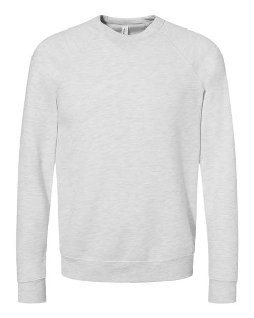 BELLA + CANVAS Unisex Sponge Fleece Raglan Crewneck Sweatshirt (Part 1 of 3) - Ash