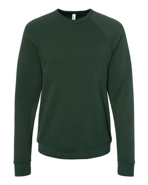 BELLA + CANVAS Unisex Sponge Fleece Raglan Crewneck Sweatshirt (Part 1 of 3) - Forest