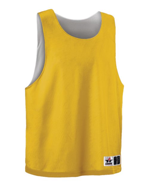 Alleson Athletic Men's Lacrosse Reversible Pinnie - Gold/ White