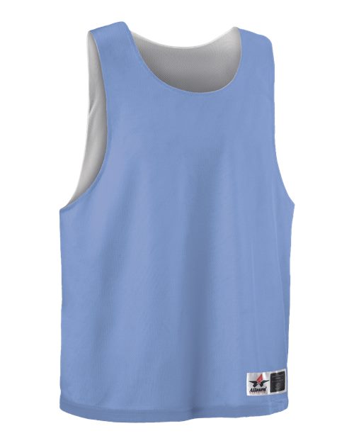 Alleson Athletic Women's Lacrosse Reversible Pinnie - Sky Blue/ White