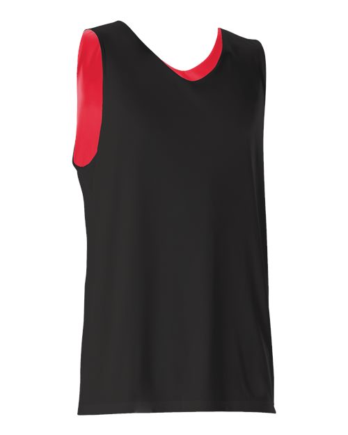 Alleson Athletic Men's Reversible Tank - Black/ Red