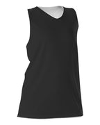Alleson Athletic Women's Reversible Racerback Tank - Black/ White