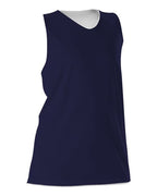 Alleson Athletic Women's Reversible Racerback Tank - Navy/ White