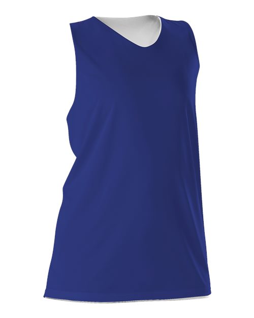 Alleson Athletic Women's Reversible Racerback Tank - Royal/ White