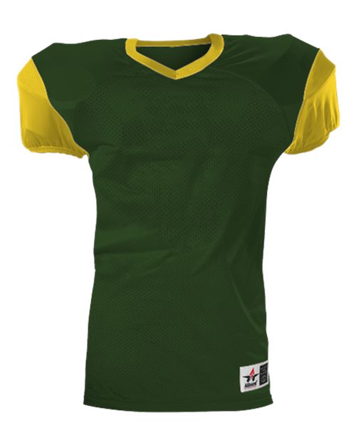 Alleson Athletic Youth Pro Game Football Jersey (Part 1 of 2) - Forest/ Gold