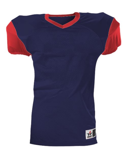 Alleson Athletic Youth Pro Game Football Jersey (Part 1 of 2) - Navy/ Red