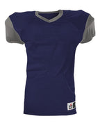 Alleson Athletic Youth Pro Game Football Jersey (Part 1 of 2) - Navy/ Silver