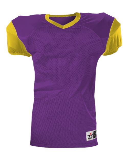 Alleson Athletic Youth Pro Game Football Jersey (Part 2 of 2) - Purple/ Gold