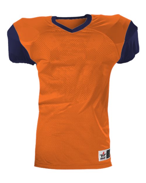 Alleson Athletic Youth Pro Game Football Jersey (Part 2 of 2) - Orange/ Navy