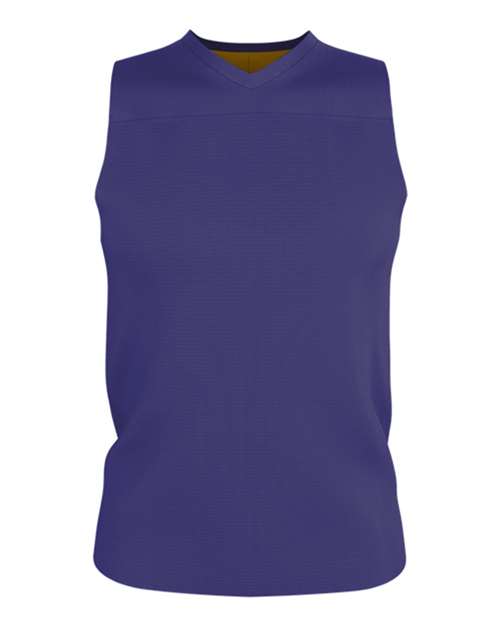 Alleson Athletic Youth Blank Reversible Game Jersey - Purple/ Gold