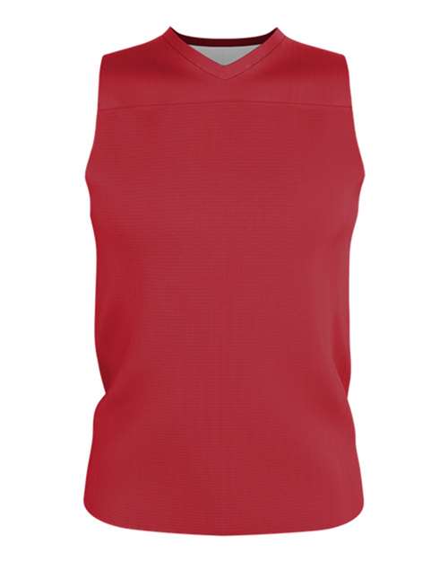 Alleson Athletic Youth Blank Reversible Game Jersey - Red/ White