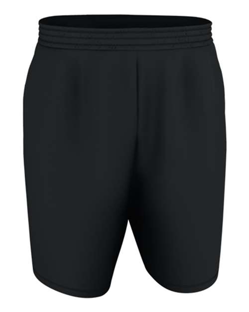 Alleson Athletic Men's Blank Game Shorts - Black/ White