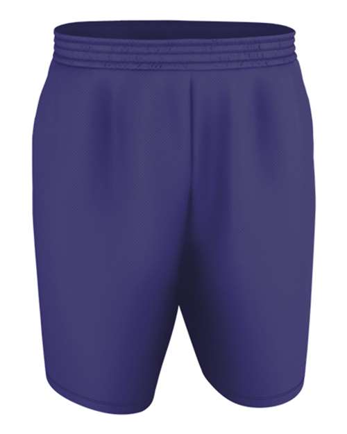 Alleson Athletic Men's Blank Game Shorts - Purple/ Gold