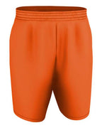Alleson Athletic Youth Blank Game Shorts - Orange/ White
