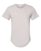 BELLA + CANVAS Men's Jersey Curved Hem Tee - Heather Cool Grey
