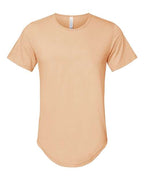 BELLA + CANVAS Men's Jersey Curved Hem Tee - Heather Sand Dune
