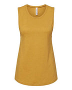 BELLA + CANVAS Women's Jersey Muscle Tank - Heather Mustard