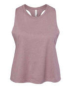 BELLA + CANVAS Women's Racerback Crop Tank - Heather Orchid