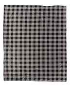 Alpine Fleece Micro Mink Sherpa Blanket - Grey/ Black Buffalo