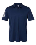 Adidas Men's Floating 3-Stripes Polo - Team Navy Blue/ White