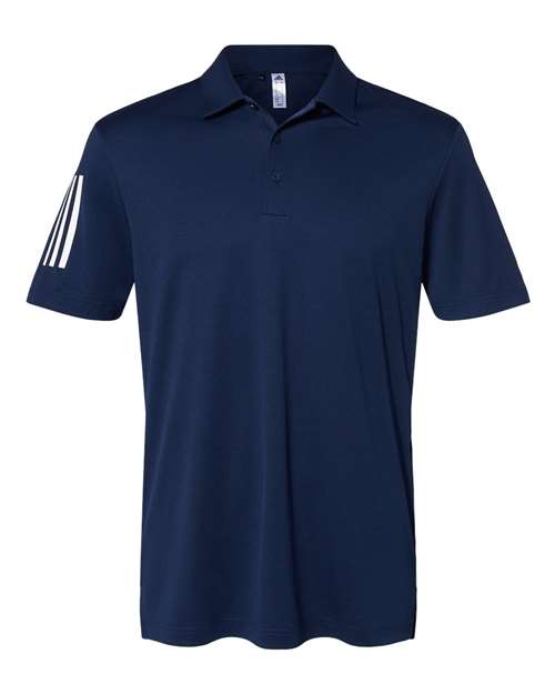 Adidas Men's Floating 3-Stripes Polo - Team Navy Blue/ White