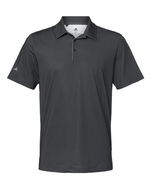 Adidas Men's Ultimate365 Diamond Dot Print Polo - Black/ White/ Grey Three
