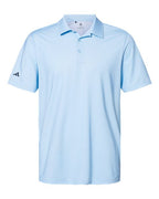 Adidas Men's Ultimate365 Diamond Dot Print Polo - Glow Blue/ White/ Navy
