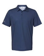 Adidas Men's Ultimate365 Diamond Dot Print Polo - Navy Blue/ White/ Grey Three