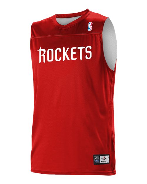 Alleson Athletic Men's NBA Logo'd Reversible Game Jersey (Part 1 of 2) - Houston Rockets