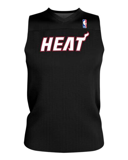 Alleson Athletic Men's NBA Logo'd Reversible Game Jersey (Part 1 of 2) - Miami Heat