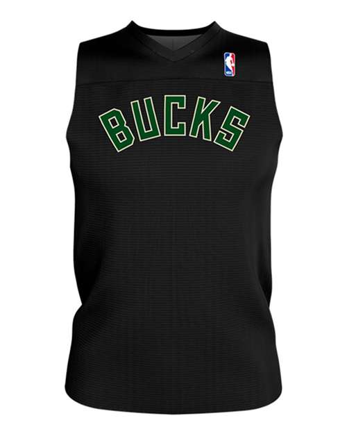 Alleson Athletic Men's NBA Logo'd Reversible Game Jersey (Part 1 of 2) - Milwaukee Bucks