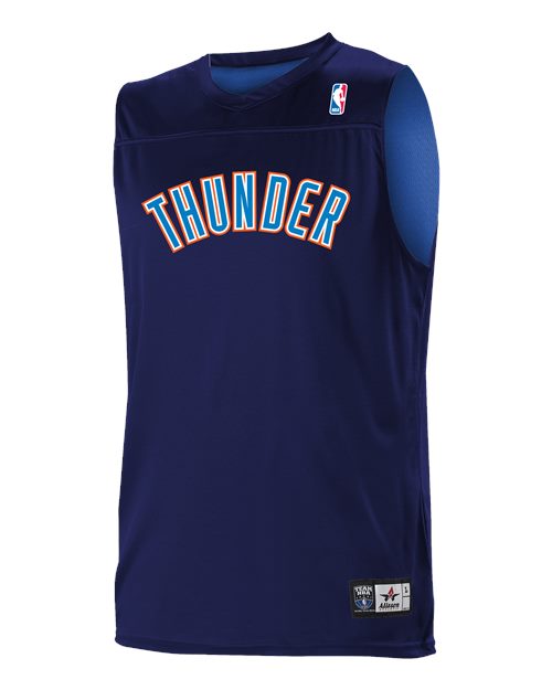 Alleson Athletic Men's NBA Logo'd Reversible Game Jersey (Part 1 of 2) - Oklahoma City Thunder