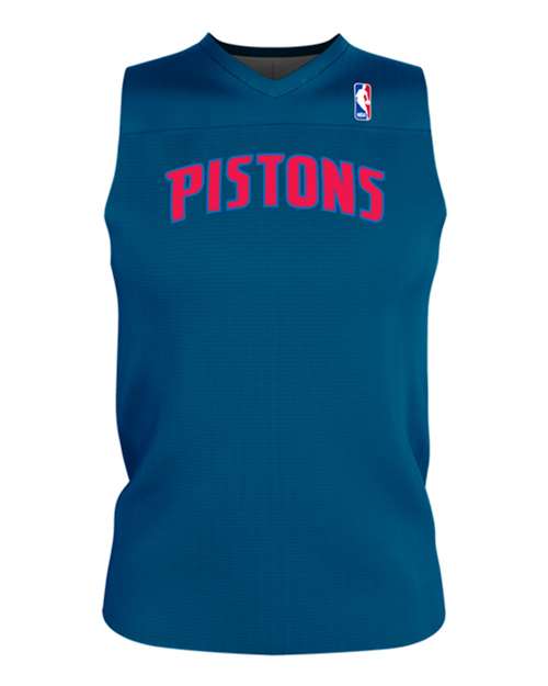 Alleson Athletic Youth NBA Logo'd Reversible Game Jersey - Detroit Pistons