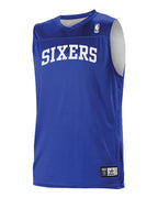 Alleson Athletic Youth NBA Logo'd Reversible Game Jersey - Philadelphia 76ers