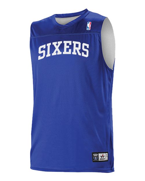 Alleson Athletic Youth NBA Logo'd Reversible Game Jersey - Philadelphia 76ers