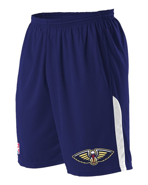 Alleson Athletic Men's NBA Logo'd Shorts (Part 1 of 2) - New Orleans Pelicans