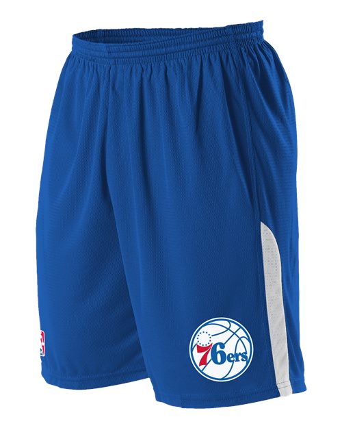 Alleson Athletic Men's NBA Logo'd Shorts (Part 2 of 2) - Philadelphia 76ers